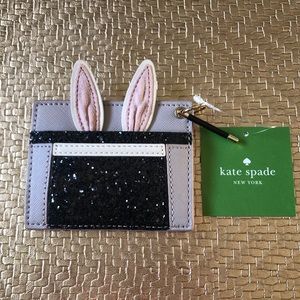 NWT Kate Spade Rabbit in a Hat Card Case Wallet